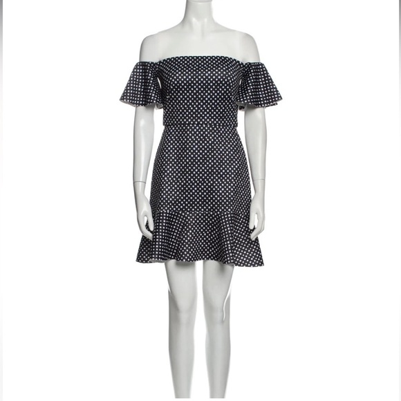 SALONI | Amelia Dress, Neoprene Polka Dot Size 2 ❤️ - Picture 12 of 15